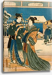 Постер Утагава Кунисада Snow