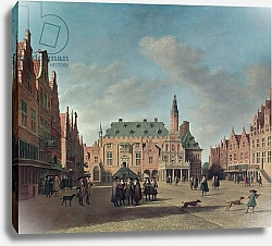 Постер Беркхейде Геррит View of the Grote Markt in Haarlem