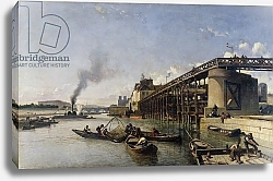 Постер Джонкинд Йохан View of Paris, the Seine or l'Estacade, 1853