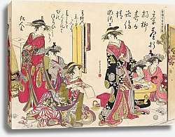 Постер Кеден Санто Shin bijin awase jihitsu kagami, Pl.2