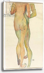 Постер Шиле Эгон (Egon Schiele) Zwei Stehende Akte, 1913