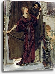 Постер Альма-Тадема Лоуренс (Lawrence Alma-Tadema) My Sister Is Not In, 1879