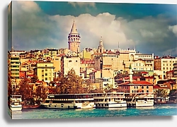 Постер Башня Галата. Золотой рог. Стамбул