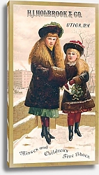 Постер H.J. Holbrook  Co., Utica, N.Y., misses and children fine shoes