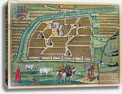 Постер Хофнагель Йорис Map of Moscow, from 'Civitates Orbis Terrarum' by Georg Braun and Frans Hogenberg, c.1572