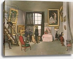 Постер Базиль Жан The Artist's Studio, 1870