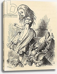 Постер Тениель Джон Giant Alice upsets the Jury Box, from 'Alice's Adventures in Wonderland'