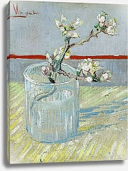 Постер Ван Гог Винсент (Vincent Van Gogh) Ветвь цветущего миндаля в вазе