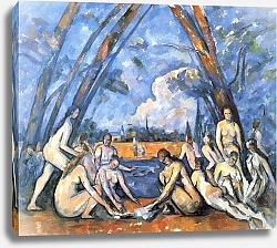 Постер Сезанн Поль (Paul Cezanne) Большие купальщицы 2