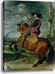 Постер Веласкес Диего (DiegoVelazquez) Equestrian Portrait of Don Gaspar de Guzman Count-Duke of Olivares, 1634