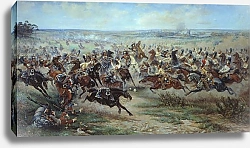 Постер Мазуровский Виктор Атака лейб-гвардии Конного полка на французских кирасир в сражении под Фридландом 2 июня 1807 года. 