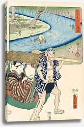 Постер Утагава Кунисада Fujieda