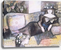 Постер Тромпитц Виргилио Lady on the Sofa; Dama en el Sofa, ca.1985