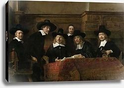 Постер Рембрандт (Rembrandt) The Wardens of the Amsterdam Drapers’ Guild, Known as ‘The Syndics’, 1662