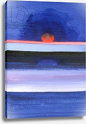 Постер Годлевска де Аранда (совр) Seascape, Sunset, Helsinki, 1991