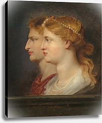 Постер Рубенс Петер (Pieter Paul Rubens) Agrippina and Germanicus, c.1614