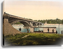 Постер Франция. Виши, мост через реку Алье