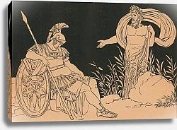 Постер Пинелли Бартоломео Aeneas and Tiber