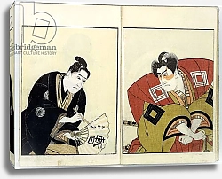 Постер Тоёкуни Утагава Portraits of Two Actors, 1803