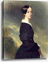 Постер Винтерхальтер Франсуа Portrait of Francisca Caroline de Braganca 1844
