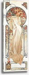 Постер Муха Альфонс Advertising poster by Alphonse Mucha for the fragrance “Sylvanis essence” 1899 - Dim 21x61 cm Advertising poster by Alphonse Mucha for the perfume “” Sylvanis essence “” 1899 - Private collection