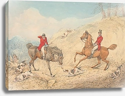 Постер Олкен Генри (охота) The Huntsman and a Rider Encouraging the Hounds