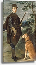 Постер Веласкес Диего (DiegoVelazquez) Portrait of Cardinal Infante Ferdinand of Austria with Gun and Dog, 1632