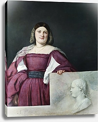 Постер Тициан (Tiziano Vecellio) Портрет леди 9