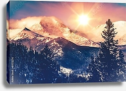 Постер Горы Колорадо на закате
