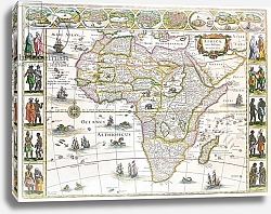 Постер Бланк Дж. Africa Nova, c.1617