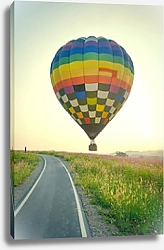 Постер Воздушный шар у дороги