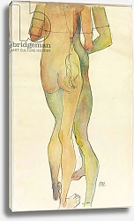 Постер Шиле Эгон (Egon Schiele) Two standing nudes, 1913