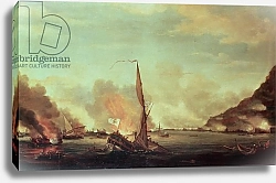 Постер Уитком Томас Destruction of the floating batteries at Gibraltar, 13th September 1782, 1782