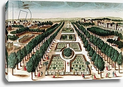Постер Школа: Французская View of the Jardin des Plantes from the Cabinet d'Histoire Naturelle