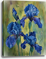 Постер Blue symphony of irises