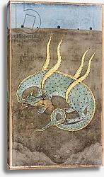 Постер Школа: Индийская 18в A dragon devouring a woman