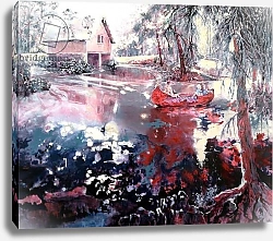 Постер Смит Мэри (совр) Elvaston boat house and lake