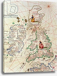 Постер Агнес Батиста (карты) The Kingdoms of England and Scotland, Venice, 1st September 1553