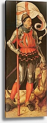 Постер Дюрер Альбрехт Stephan Paumgartner portrayed as Saint George, left panel of the Paumgartner Altarpiece, c.1500