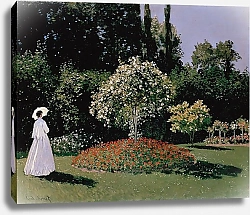 Постер Моне Клод (Claude Monet) Дама в саду Сент-Адресс