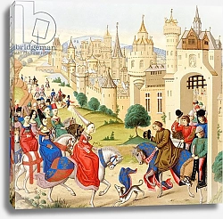 Постер Школа: Французская Entrance of Queen Isabeau of Bavaria into Paris, June 20, 1389, from 'Les Arts au Moyen Age', 1873