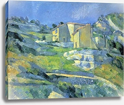 Постер Сезанн Поль (Paul Cezanne) Дома в Провансе (дома близ Эстаки)