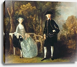 Постер Гейнсборо Томас Lady Lloyd and her son, Richard Savage Lloyd, of Hintlesham Hall, Suffolk, c.1745-46
