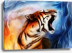 Постер Рычащий тигр