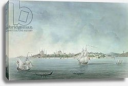 Постер View of Sultan Ahmet and Santa Sophia from Uskudar, in Constantinople