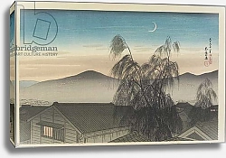 Постер Хасигути Гоё Evening Moon over Ko_be, January 1920