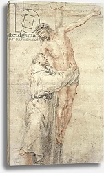 Постер Мурильо Бартоломе St. Francis Rejecting the World and Embracing Christ