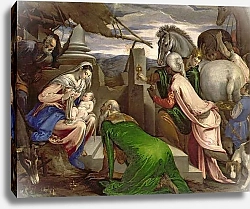 Постер Бассано Якопо Adoration of the Magi, 1563-64