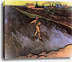 Постер Ван Гог Винсент (Vincent Van Gogh) Сеяльщик: с видом на окрестности Арля