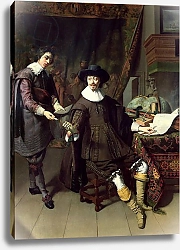Постер Кейзер Томас Constantijn Huygens and his clerk, 1627